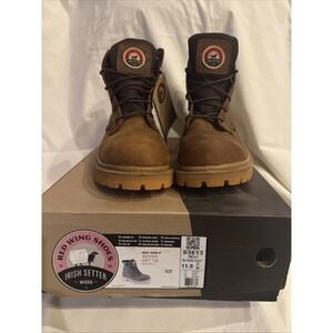 Red Wing Irish Setter Work 6" Hopkins Soft Toe Boots/83613 Men's Size 11.5